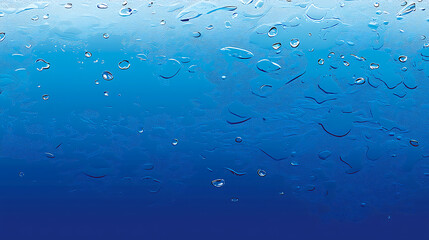 Blue water droplets background texture