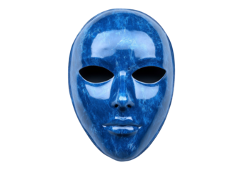Blue face cover mask.