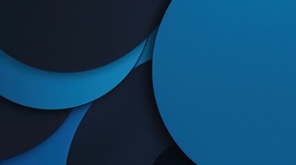 Photo of Blue Background with Circular Geometric Patterns for Design, Featuring White Space in the Center for Text. Ideal for Banner Templates and Digital Projects. Minimalist Wallpaper.