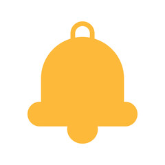 Ring bell notification, Useful for social media, interfaces, infographics. bell golden yellow ringing cartoon