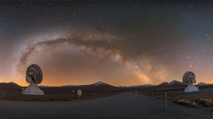 Milky Way Arching Over Atacama Large Millimeter/submillimeter Array