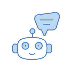 Obraz premium Chatbot vector icon
