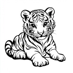 Obraz premium tiger felidae white vertebrate terrestrial animal siberian tiger snout whiskers bengal tiger carnivores