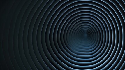 Obraz premium Minimalist concentric circles wallpaper on a Blue background. Banner template with white space for text, perfect for modern and professional design purposes.