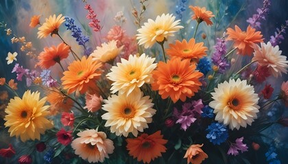 background valentine's day and wedding with flower