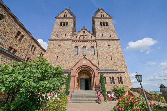 Abteikirche, Benediktinerinnenkloster Abtei St. Hildegard, Eibingen, R&uuml;desheim am Rhein, Hessen, Deutschland