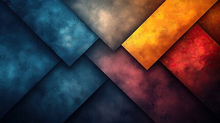 Abstract composition of layered textures in vibrant colors creating a dynamic visual impact