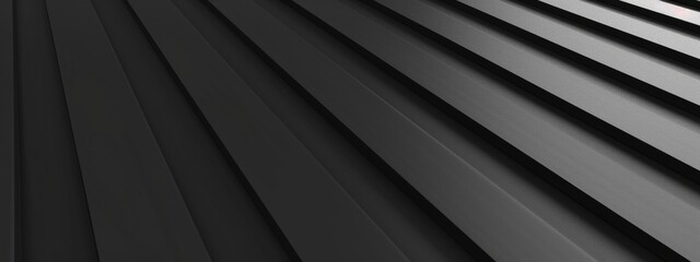 Obraz premium Minimalist abstract parallel lines pattern on a black background. Banner template with white space for text, ideal for modern and professional design purposes.