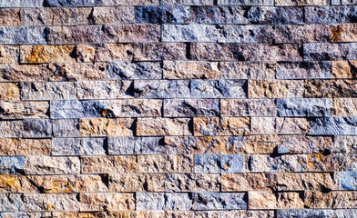 Stone wall brick texture background beige surface facade