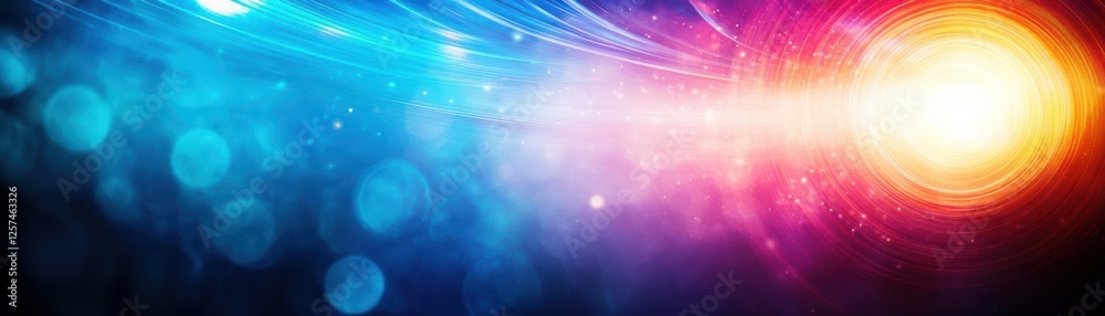 Aufkleber colorful abstract background with bright light shining through vibrant hues and patterns