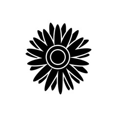 Flower icon vector. Garden illustration sign. Flora symbol or logo.