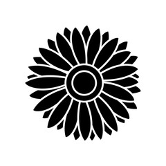 Flower icon vector. Garden illustration sign. Flora symbol or logo.