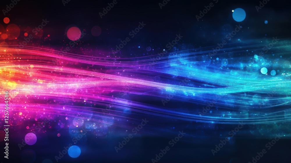 Poster Abstract background featuring vibrant colorful lights creating a dynamic visual effect