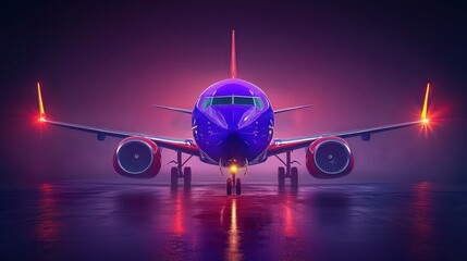 Southwest Airlines Boeing 737-800 at Dusk