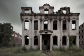 Fototapeta premium old abandoned building
