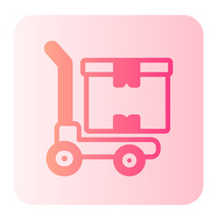 Hand Truck  gradient icon