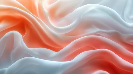 Obraz premium Flowing silk textures abstract art photography studio close-up elegant design