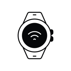 Smart wearable device vector icon