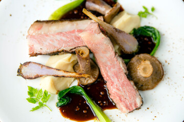Wagyu Beef Steak Vegetable Meal