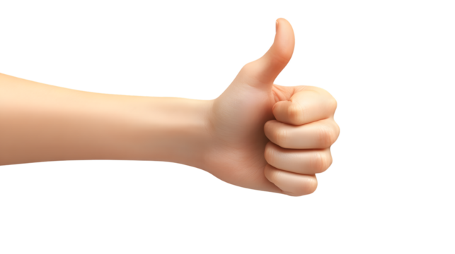 Icon Thumb Up Isolated on White