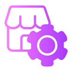gear gradient icon