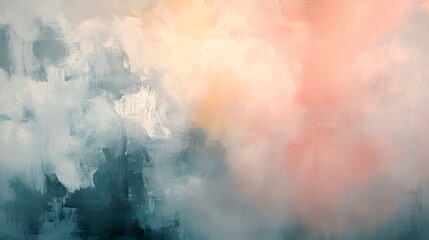 Abstract art, pastel cloudscape, soft light, dreamy background, ideal for website banner