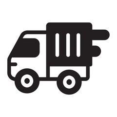 Truck glyph icon