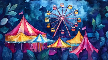 circus tent in the park
