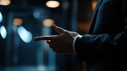 elegant smartphone operation capture, refined hand gestures, atmospheric office background, gentle lighting effects, business environment, minimalist technology focus, wide format composition,