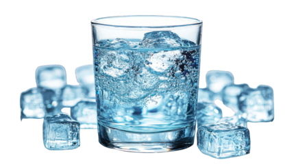 glass of water isolated on white background