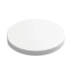 White round display platform, studio shot, blank background, product presentation