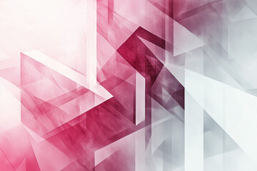 Geometric abstract background with overlapping translucent shapes in pastel tones 