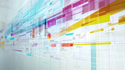 Obraz premium Abstract Digital Data Stream: A Visual Representation of Information Flow and Connectivity