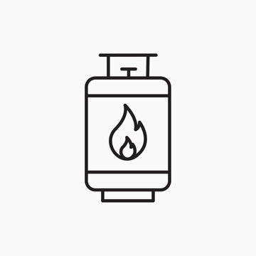 recommend clip art: Gas cylinders icon. simple vector icon