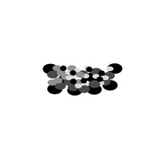 vector illustration of pile of pebbles
