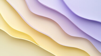 Obraz premium Abstract Pastel Wave Layers: A Serene Visual Harmony