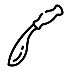 machete Line Icon