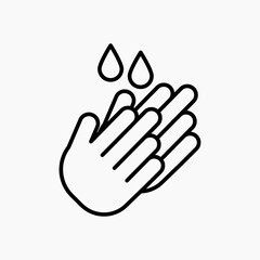 Handwashing icon. simple vector icon