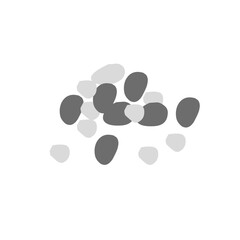 vector illustration of pile of pebbles