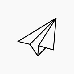 Paper plane icon. simple vector icon