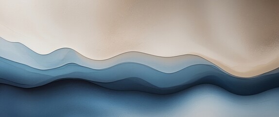 Blue and beige abstract background with a textured gradient from bottom to top