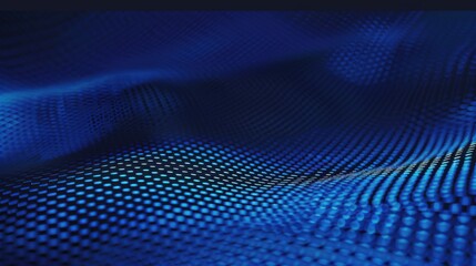 Obraz premium Grid Patterns and Circles on Blue Background with White Center Space for Text. Clean and Modern Design for Banners, Templates, and Minimalist Wallpapers.