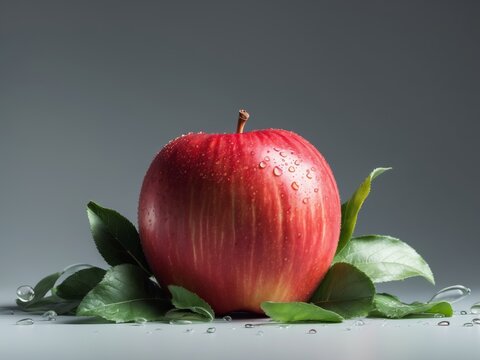 Red Apple Fresh Fruit Healthy Food Studio Shot Produce Diet