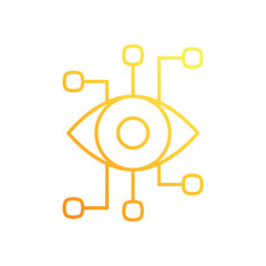 Eye Technology vector icon