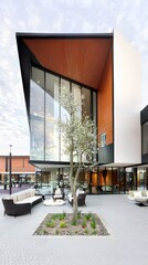 Modern Architectural Design of a Contemporary Building