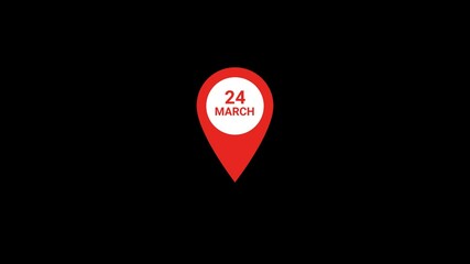 24 March Location pin Animation