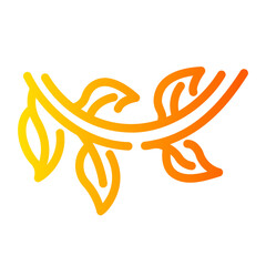 vines Line Gradient Icon