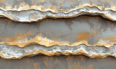 Abstract gray and gold layered texture background