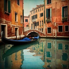 Obraz premium Venice Canal Reflections