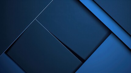 Abstract minimalist wallpaper with intersecting lines and polygons on Blue background. Featuring white space in the center for text, ideal for design templates and modern banners.